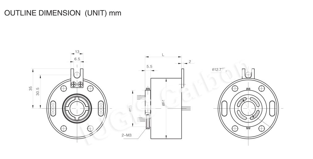 Srh1254 Through Bore Slip Ring for Wind Turbine Use