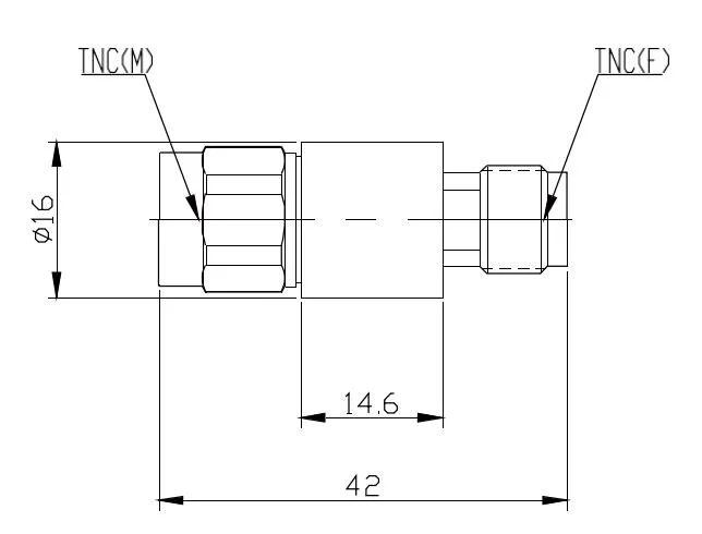 DC-18GHz 2 Watts Coaxial Fixed Attenuators RF Components for Radar Systems